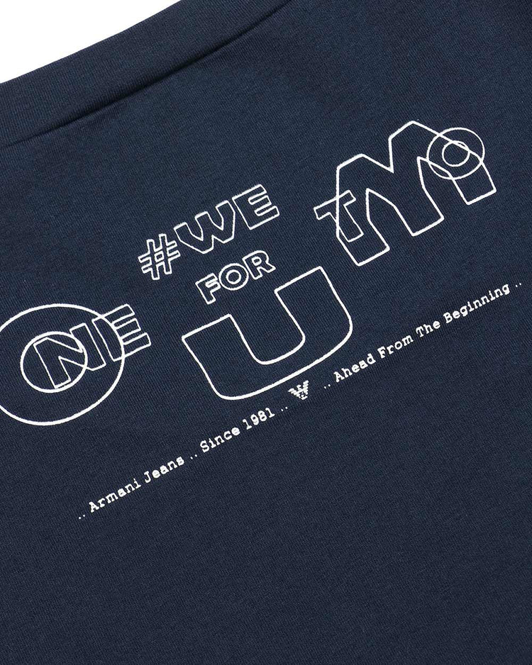 Letter Print Crew Neck T-Shirt