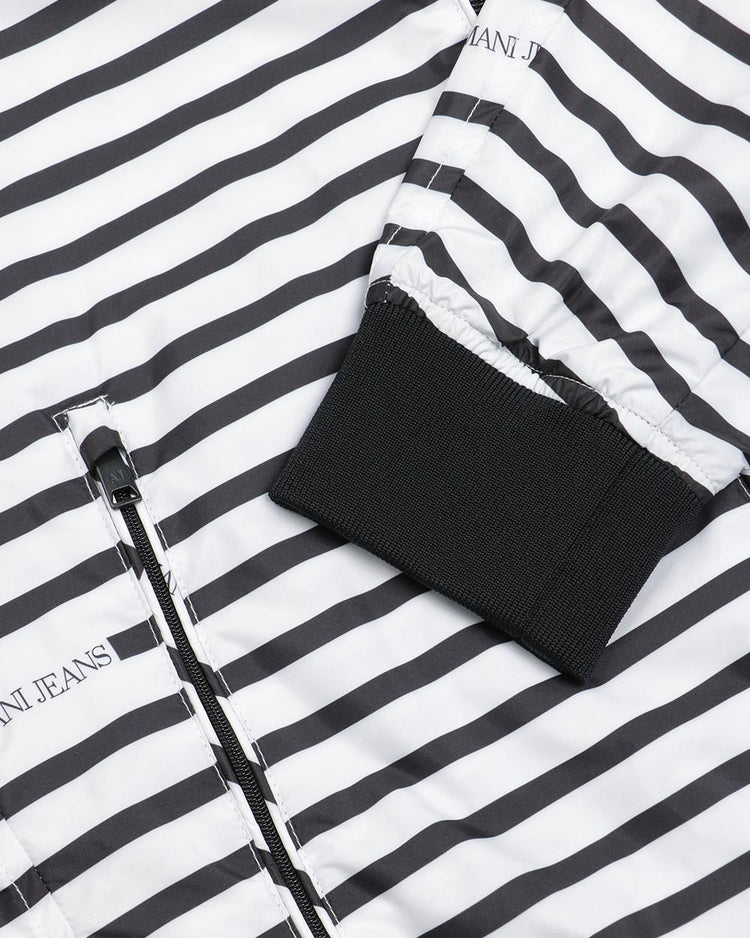 Stripe Hooded Jacket