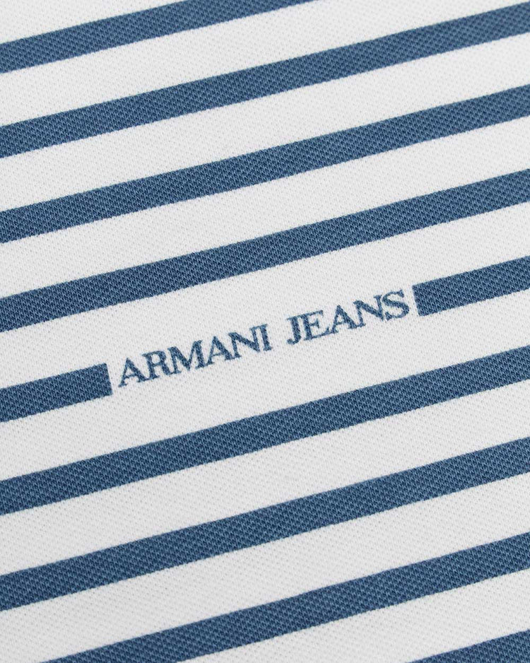 Logo Stripe Short Sleeves Polo Shirt