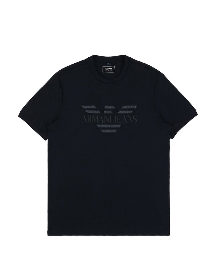 Logo Cotton Round Neck Short Sleeves T-shirt