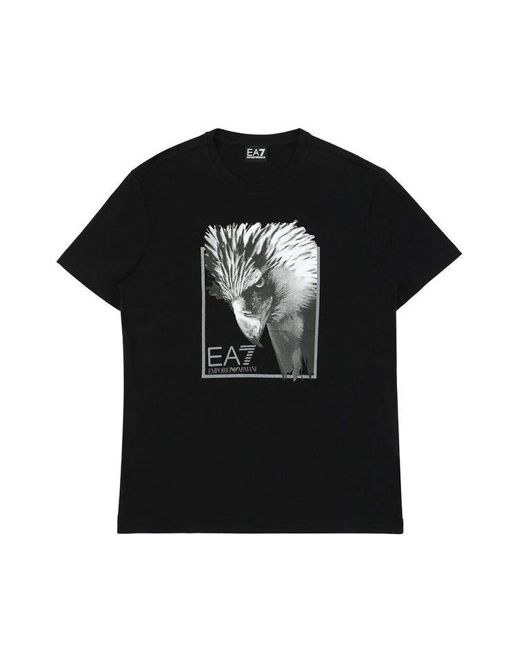 Printed Cotton Round Neck Short Sleeves T-shirt