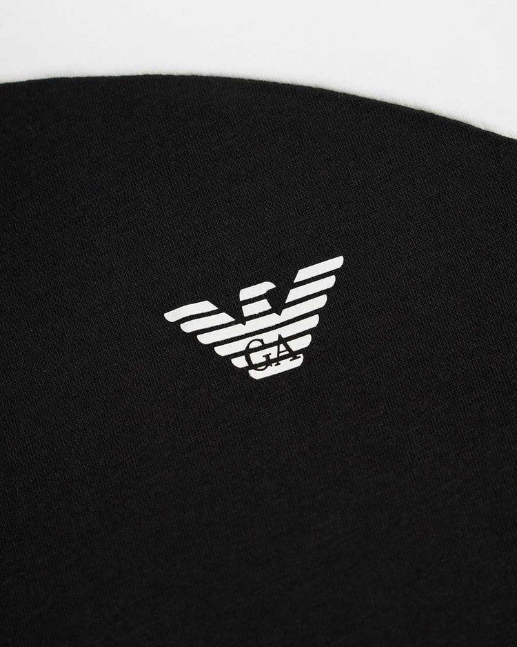 Panelled Cotton Short Sleeves T-Shirt