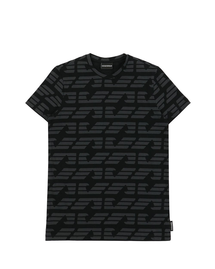 Printed Cotton Round Neck Short Sleeves T-shirt