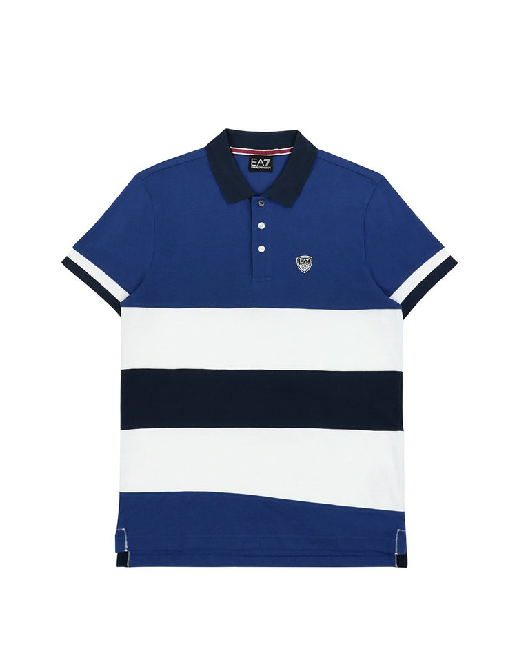Striped Cotton Short Sleeves Polo Shirt