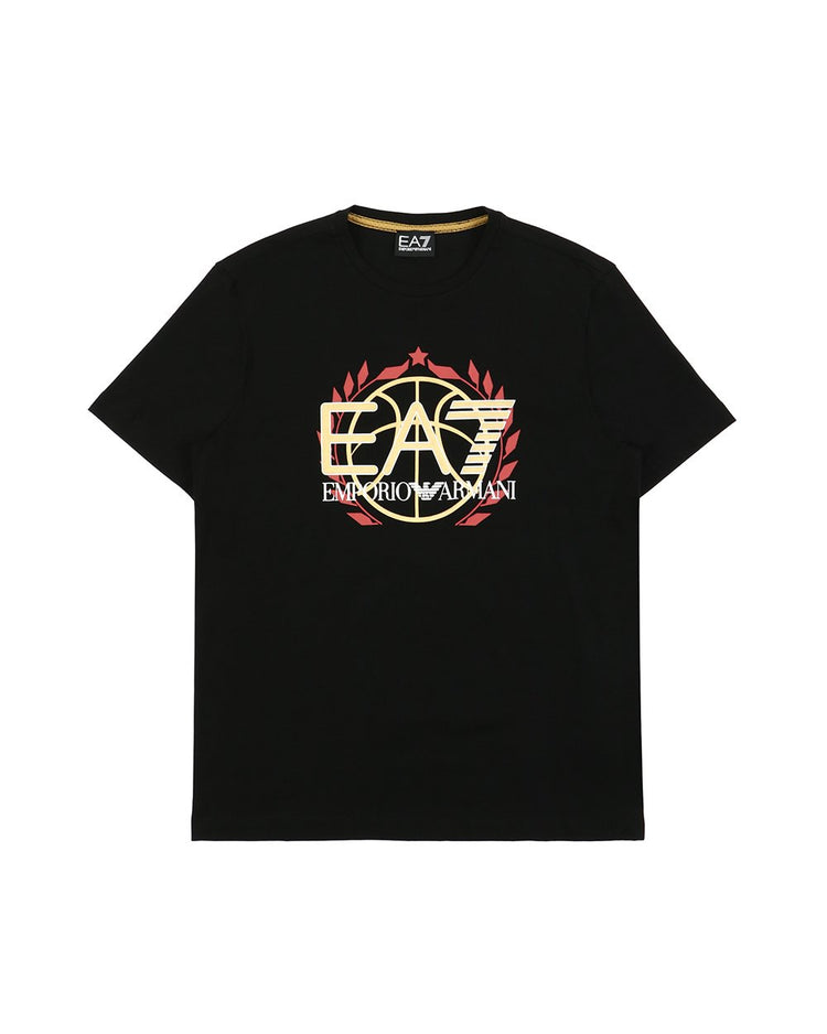 Printed Round Neck Short Sleeves T-shirt