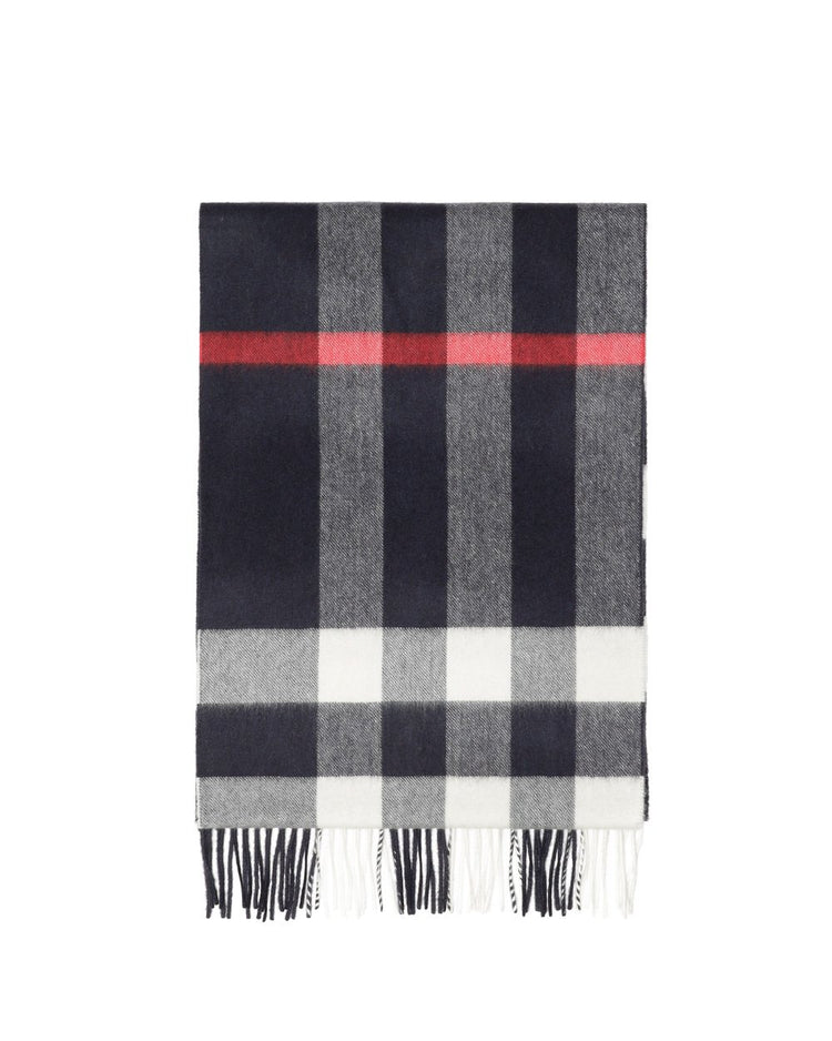 Checked Print Cashmere Muffler