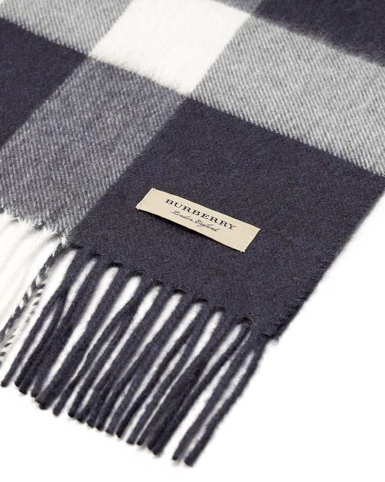Checked Print Cashmere Muffler