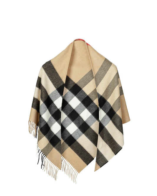 Classic Check Cashmere Wrap - ISSI Outlet