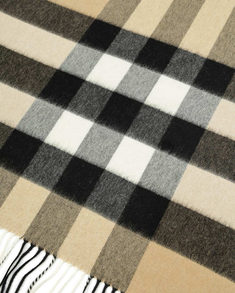 Classic Check Cashmere Wrap - ISSI Outlet