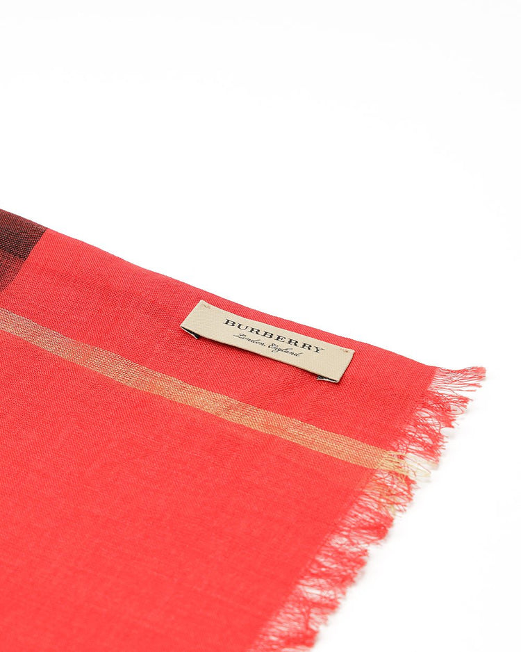 Checked Print Scarf