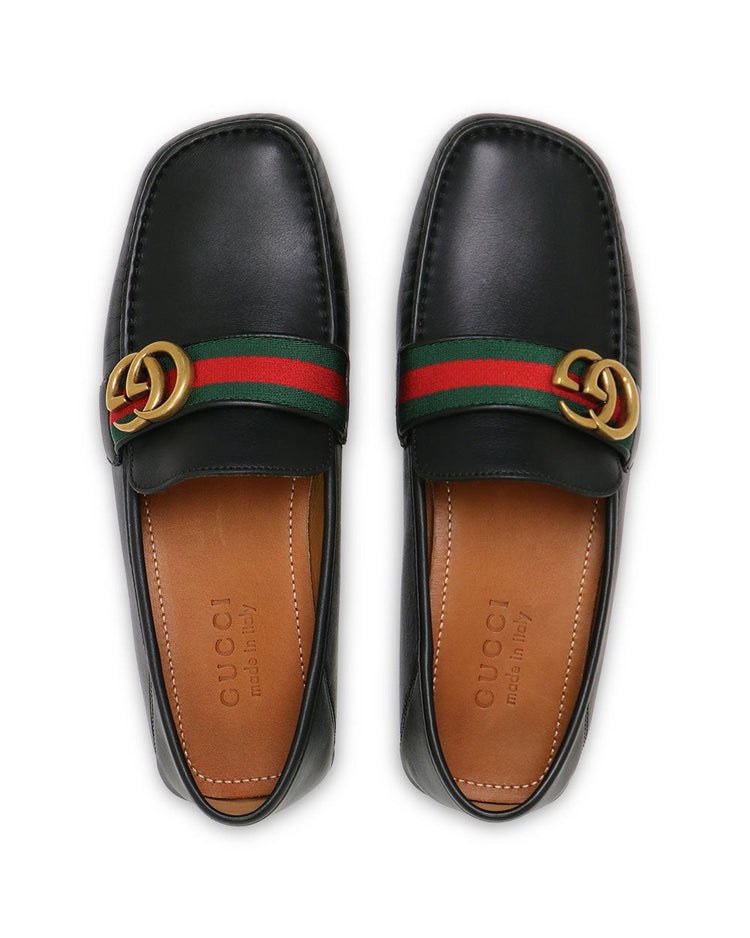 LOGO Leather Loafers