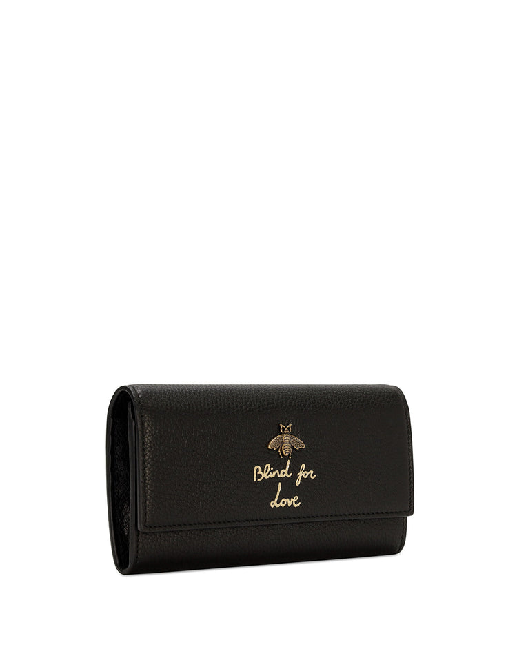 Animalier Honeybee Print Long Wallet