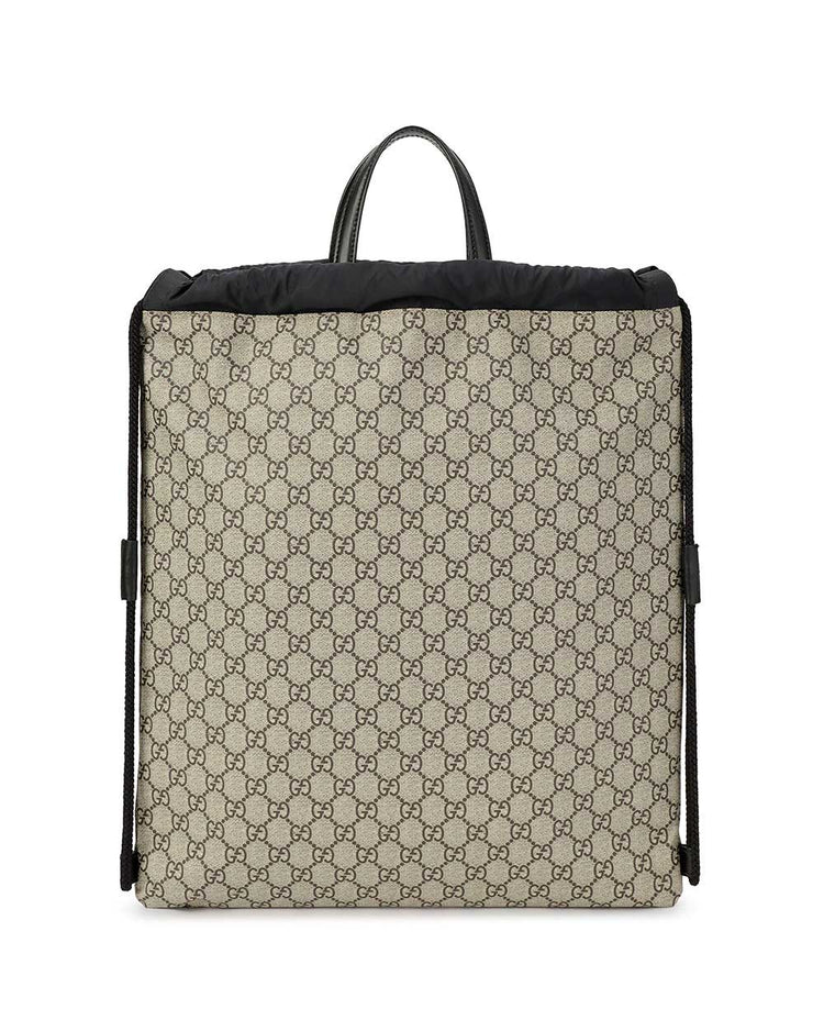 Wolf Printed GG Supreme Drawstring Backpack
