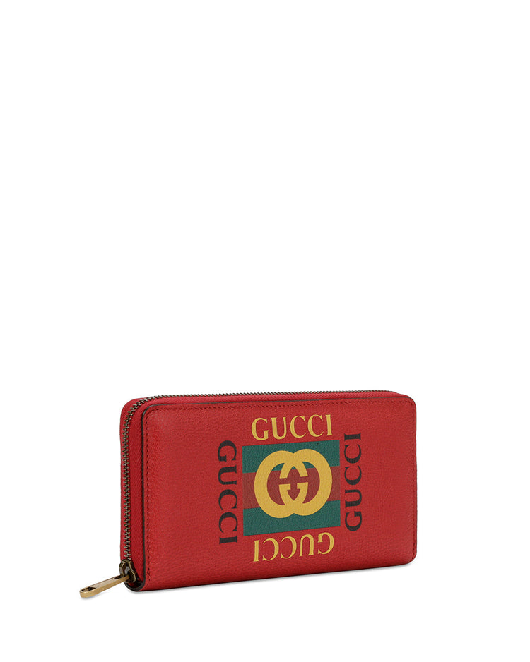 Logo Zipper Long Wallet