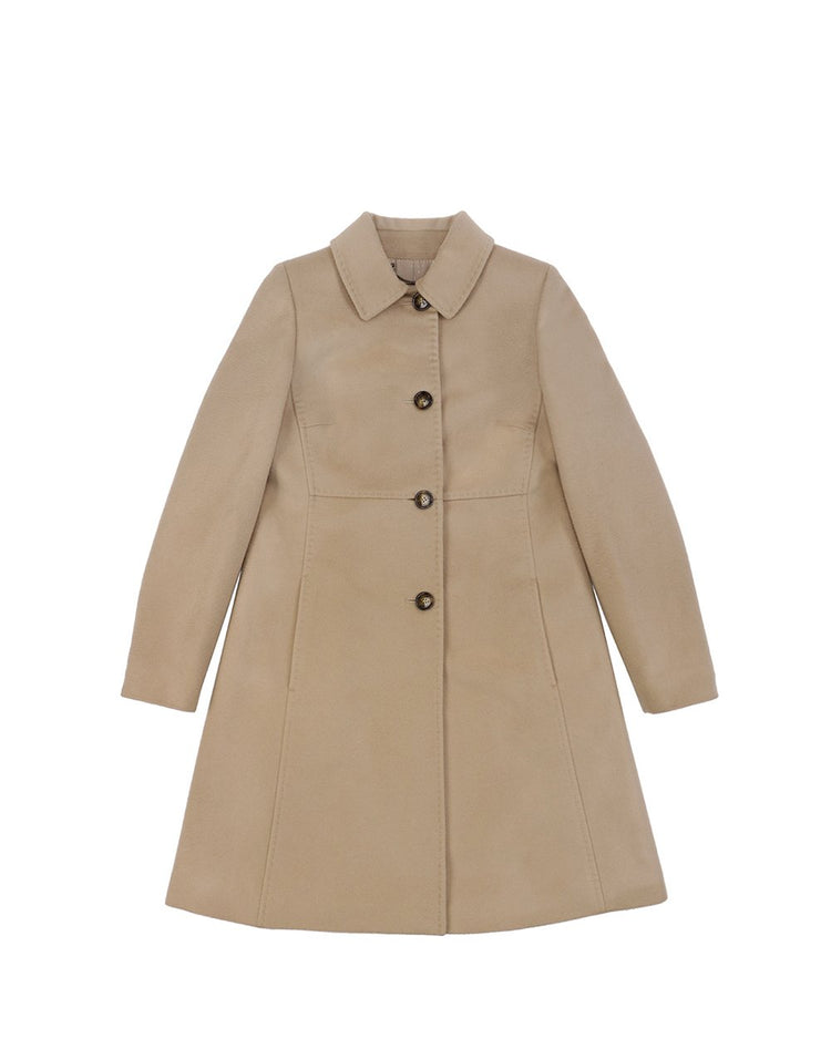 Single-Breasted Mid-Length Trench Coat