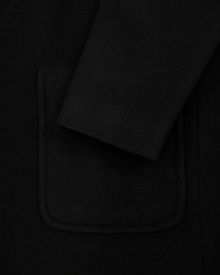 Single-Breasted Mid-Length Trench Coat