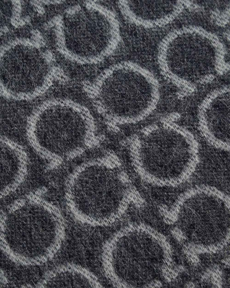 Printed Check Cashmere Scarf