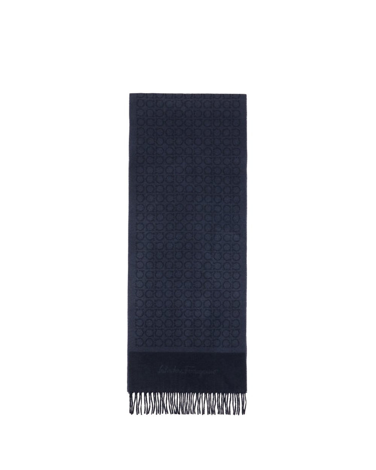 Printed Check Cashmere scarf