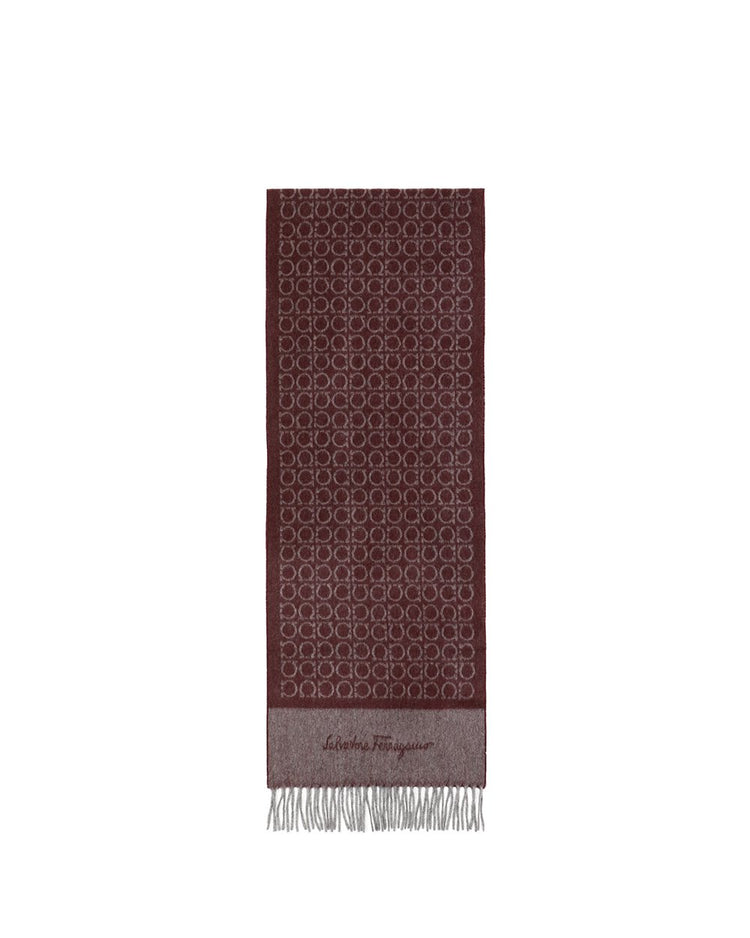 Printed Check Cashmere scarf