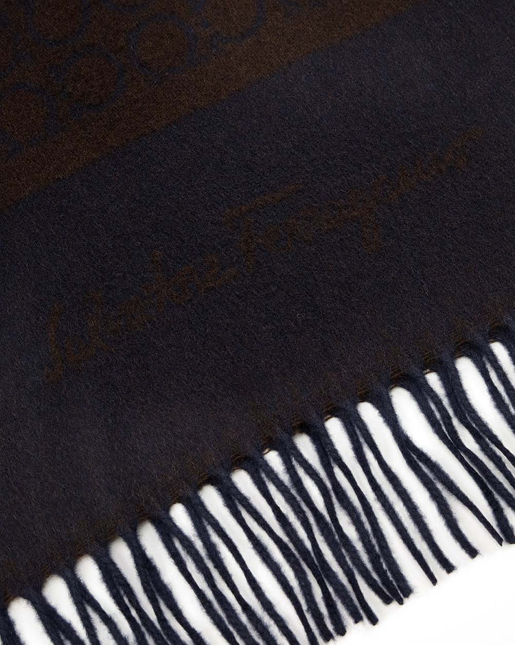 Printed Check Cashmere scarf