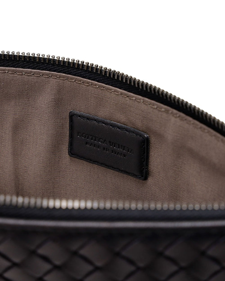 Woven Lambskin Handheld Pouch