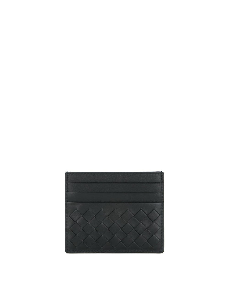 Intrecciato Leather Card Case