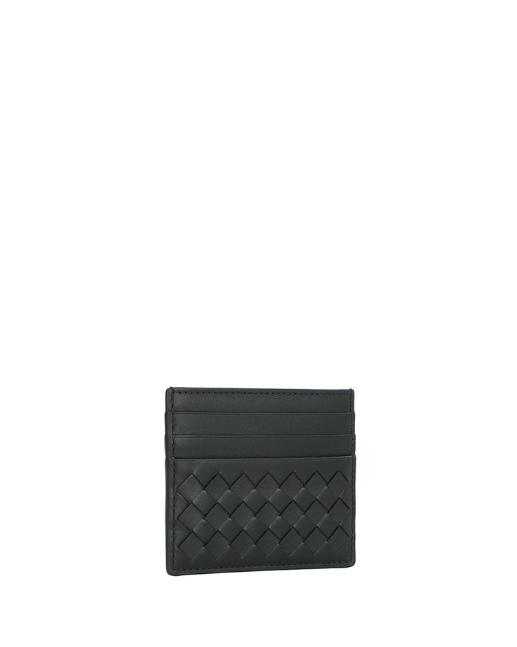 Intrecciato Leather Card Case
