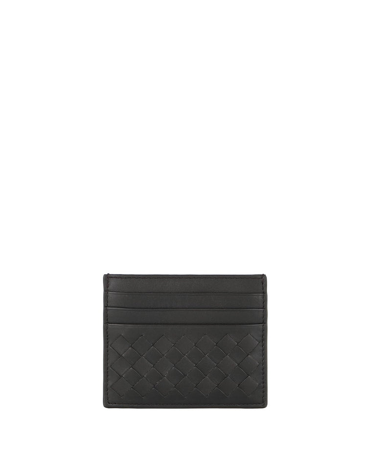 Intrecciato Leather Card Case