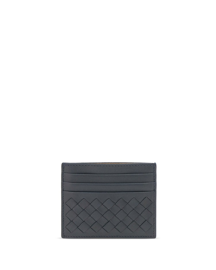 Intrecciato Leather Card Case
