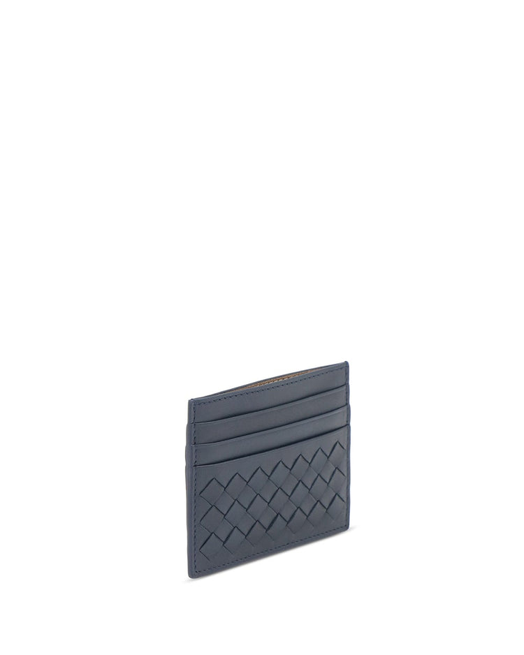 Intrecciato Leather Card Case