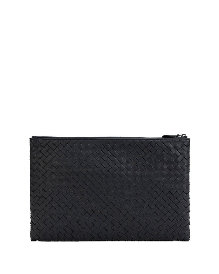 Intrecciato Weave Clutch Bag