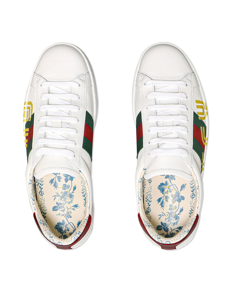 Flower Printed Sneakers