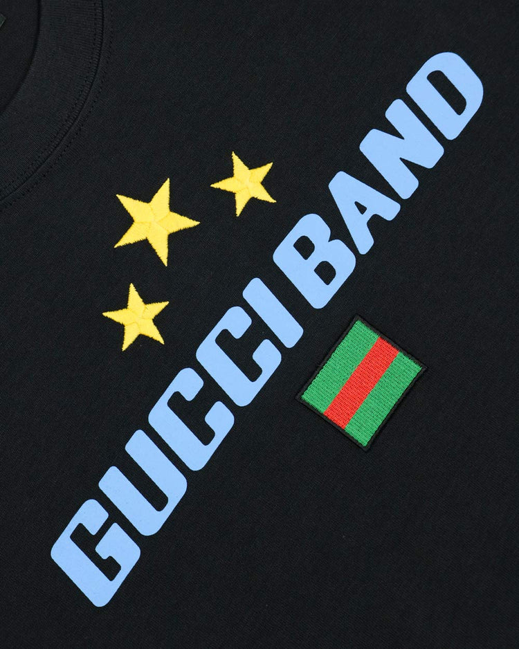 Oversized T-Shirt with Gucci Band Print