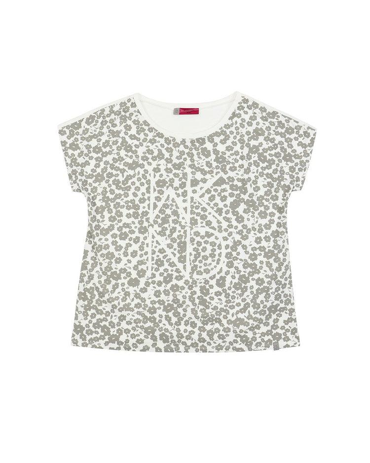 Printed Round Neck Short Sleeves T-shirt