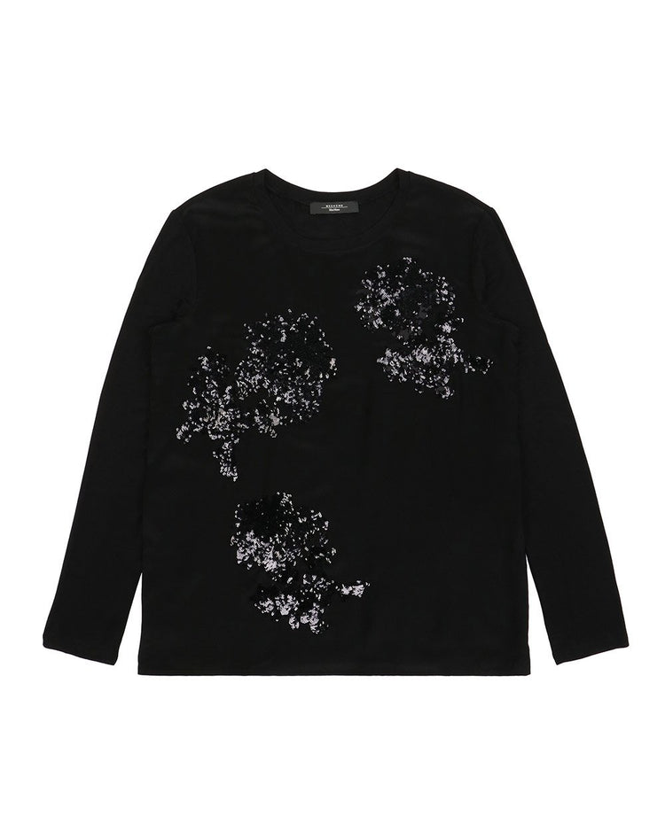 Printed Round Neck Long-Sleeves T-Shirt