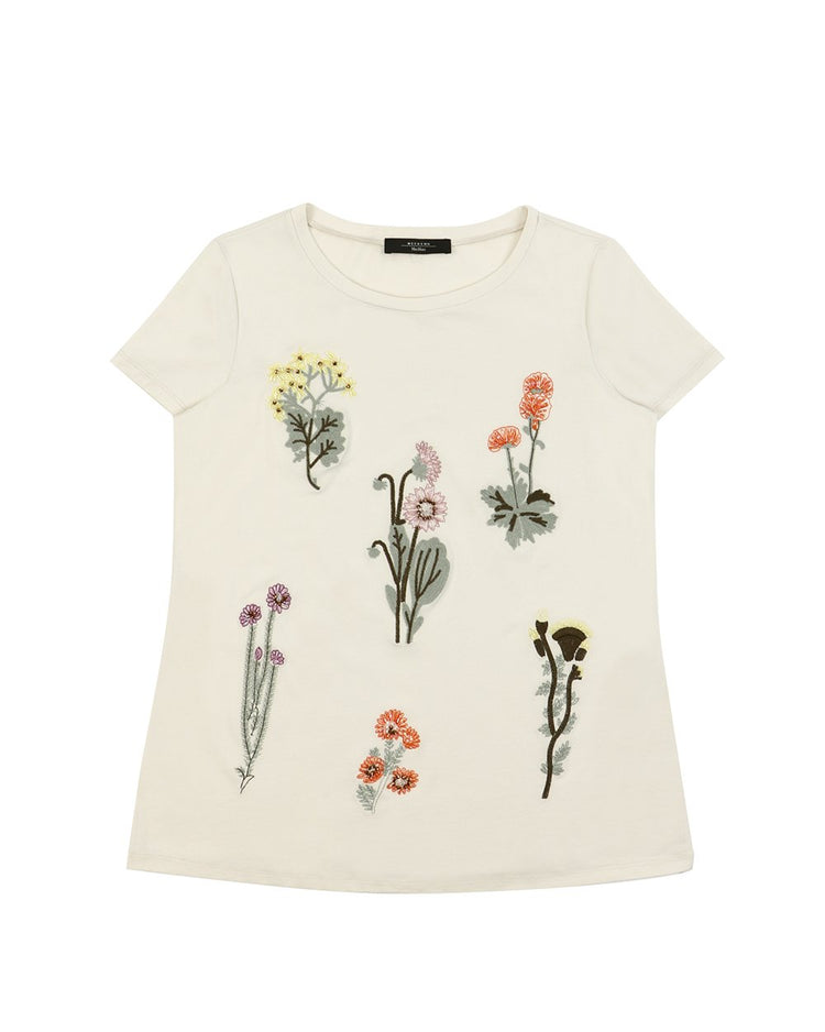 Printed Round Neck Short Sleeves T-shirt