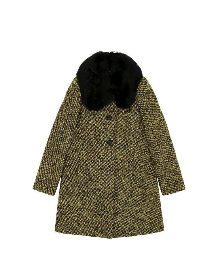 Single-Breasted Mid-Length Trench Coat