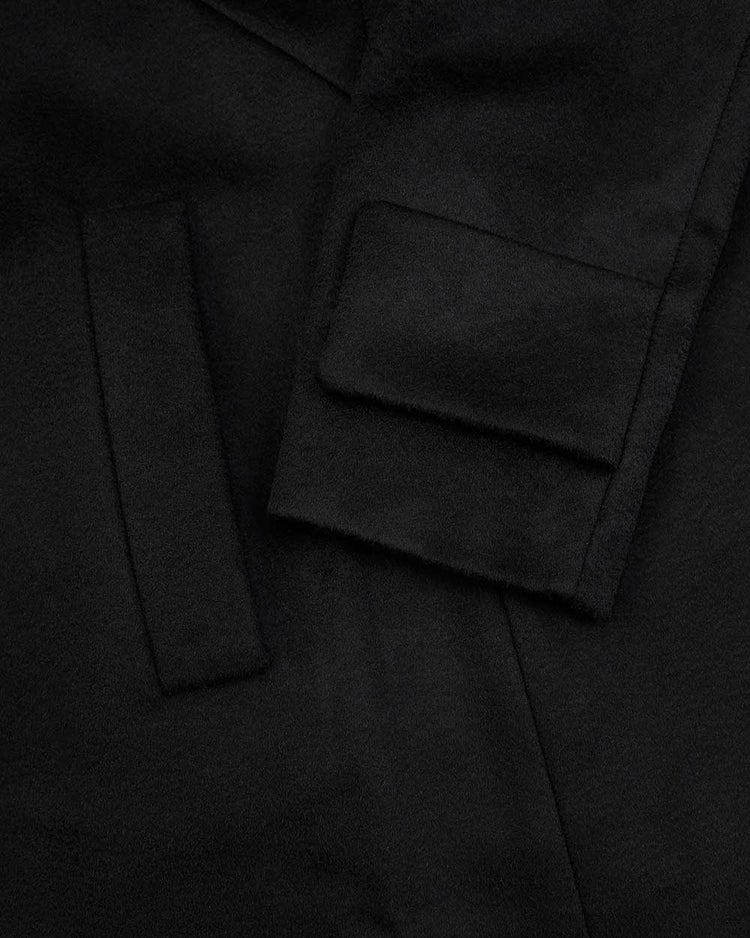 Single-Breasted Wool Trench Coat