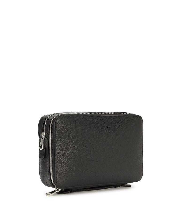 Leather Zipper Clutch