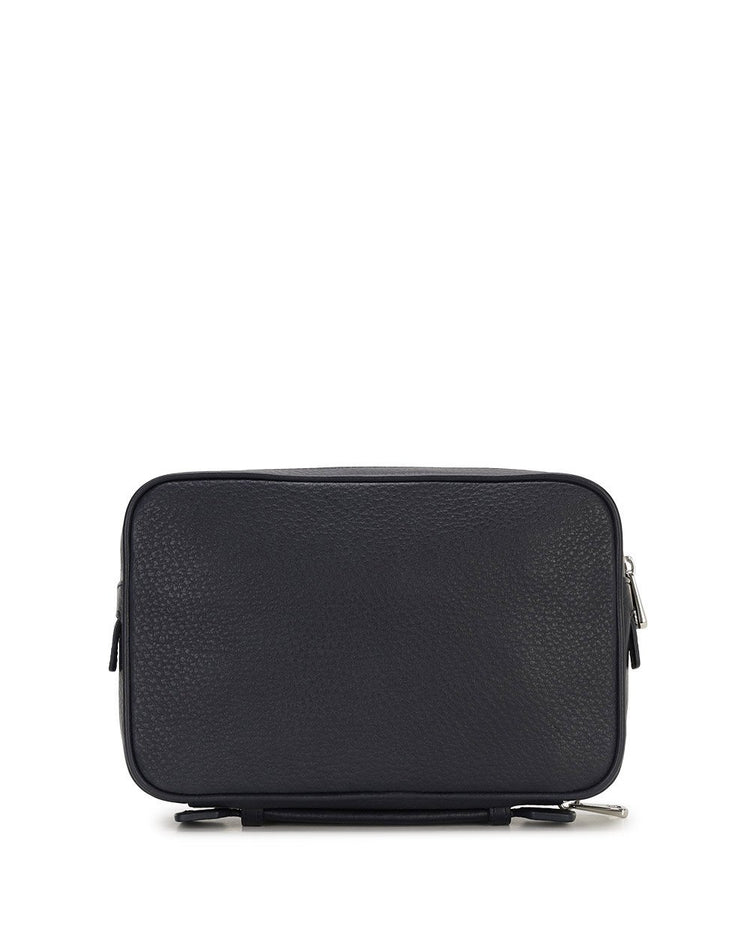 Leather Zipper Clutch