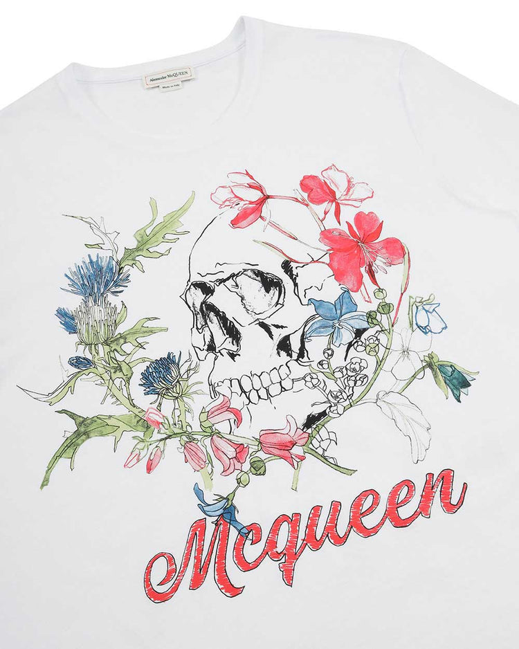 Printed Round Neck Short-Sleeves T-Shirt