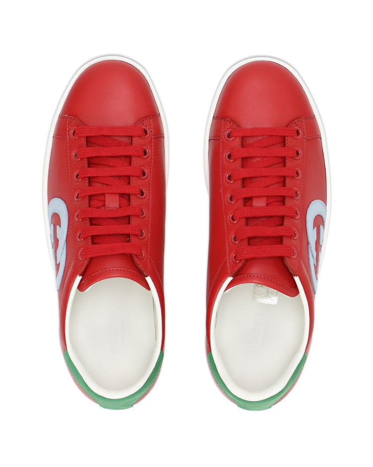 GG Leather Sneakers (627823)