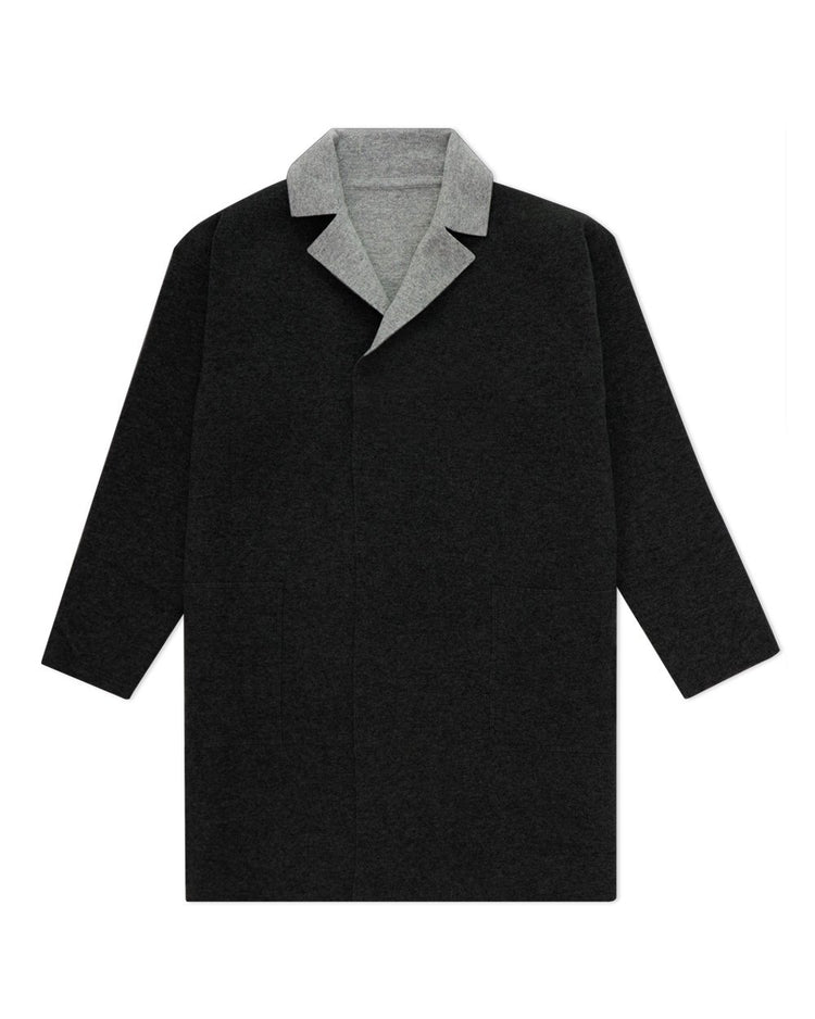 Mid-Length Cardigan Coat