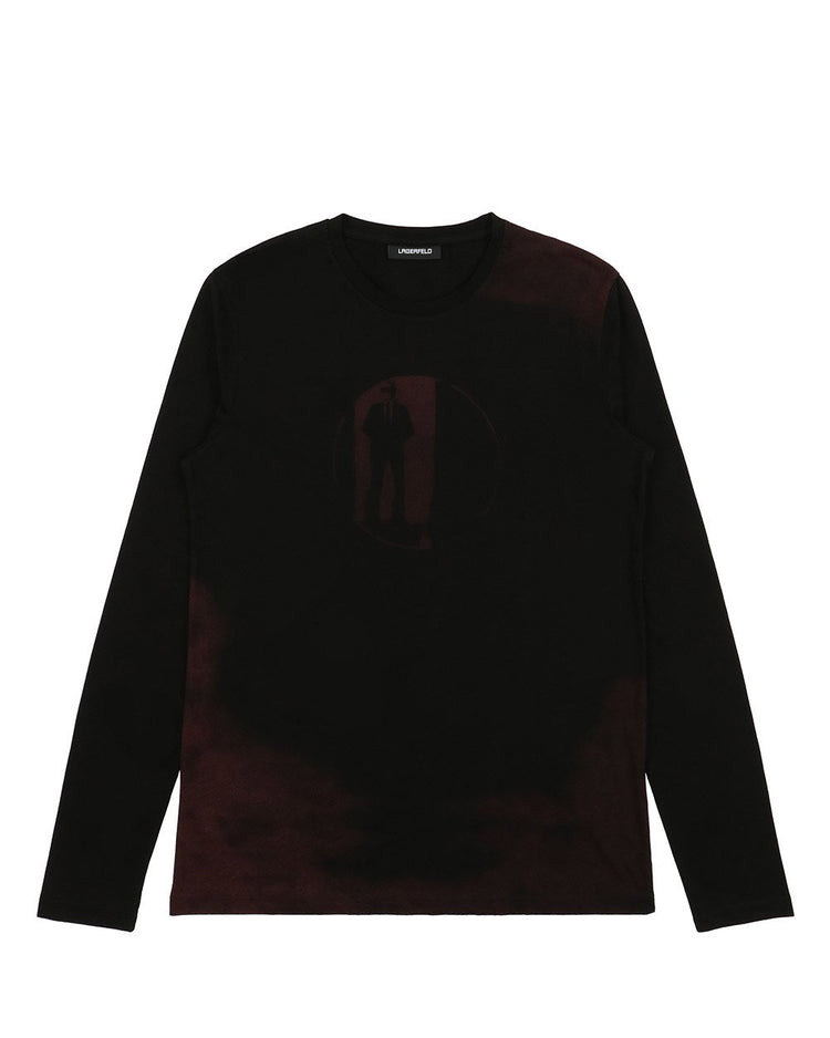 Printed Round Neck Long-Sleeves T-shirt