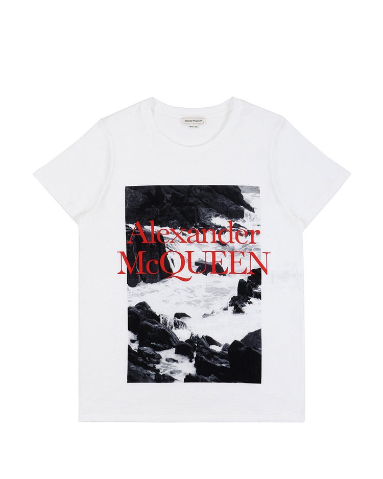 Printed Round Neck Short-Sleeves T-Shirt
