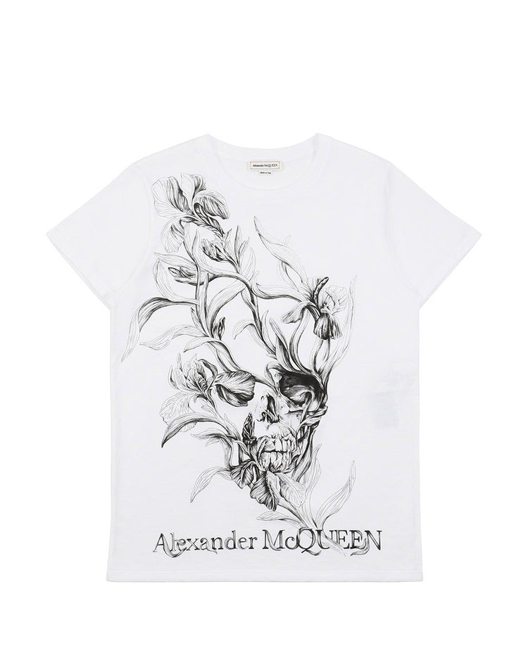 Printed Round Neck Short-Sleeves T-Shirt