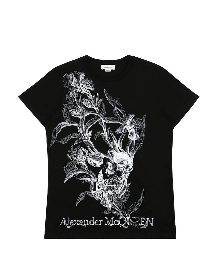 Printed Round Neck Short-Sleeves T-Shirt