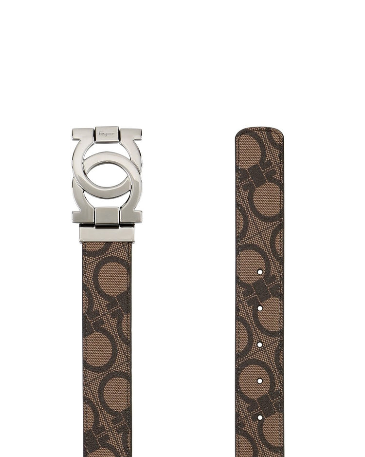 Logo Metal Buckle Pattern Belt
