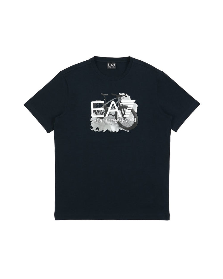 Printed Round Neck Short-Sleeves T-shirt
