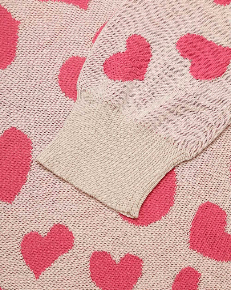 Love Pattern Sweater